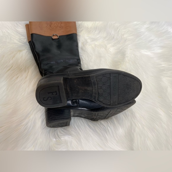 Franco Sarto riding boots Leather Comfort Zip Up Good condition Size US 5.5 M - Picture 5 of 13
